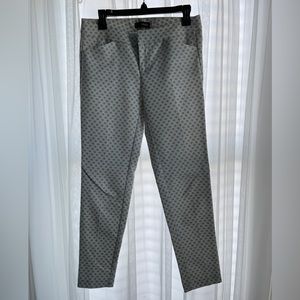 Crosby gray & white ankle dress pants, size 2